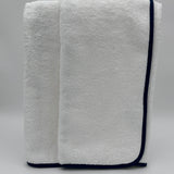 Signature Bath Towel  - White with Color Trim