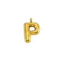 Puffy Gold Letter Pendant