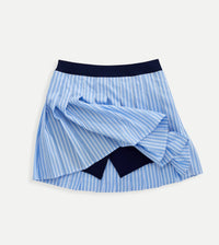 Pleated Poplin Skort