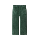 Kids Wide Leg Corduroy Pants | Green