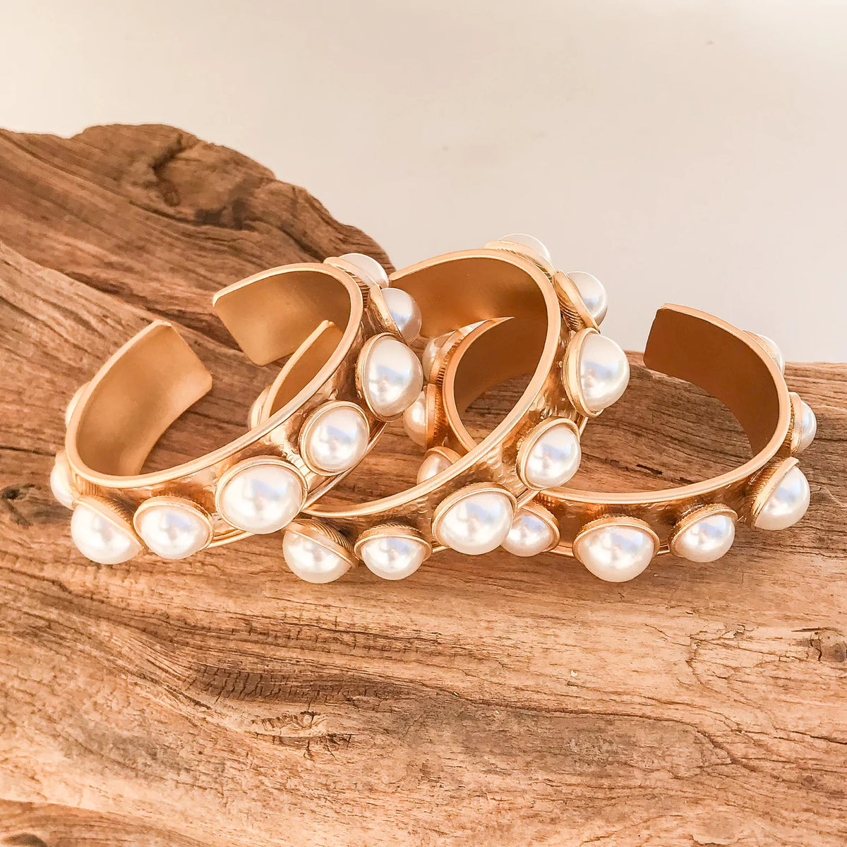 Large Pearl Studded Cuff