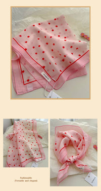 Pink fairy tale Floral Bandana Square scarf