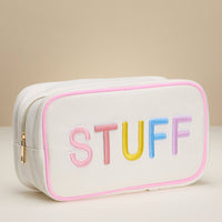 Canvas Pouch with Rainbow 