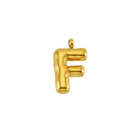 Puffy Gold Letter Pendant