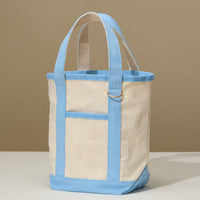 Everywhere-Carry Canvas Tote Bag with Charm Holder