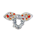 Ohio State Silver Logo Bow Scrunchie 