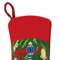 Christmas Rocking Horse Embroidered Stocking