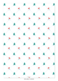 Ski Dogs Gift Wrap