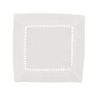 Poly Hemstitched Cocktail Napkin