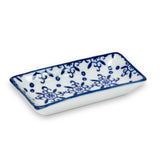 Blue/White Small Rectangle Dish-6Asst-3.5"L-1472