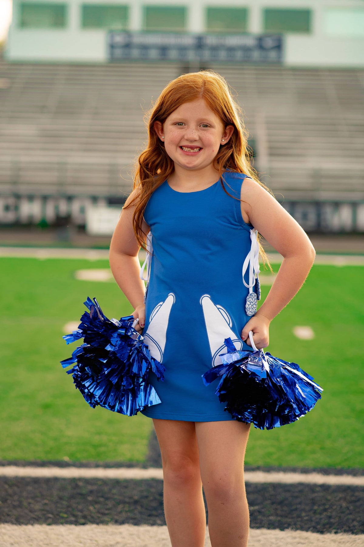 Game Day Jumper Dress - Blue