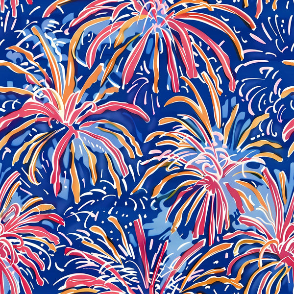Festive Fireworks Champagne Bottle Wrap
