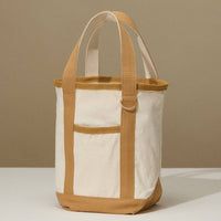 Everywhere-Carry Canvas Tote Bag with Charm Holder