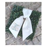 Wreath Sash in Linen Blend