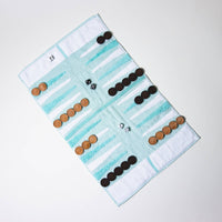 Seafoam Outdoor/Travel Backgammon Set