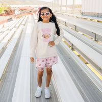 Football Pearl Bow Clip - Hair Bows - Game Day