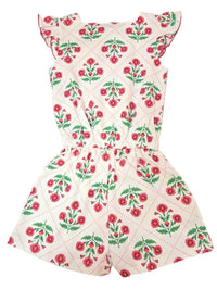 Madison Girls Floral Pima Cotton Romper