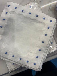 Linen Cocktail Napkins - Customized Embroidery Included