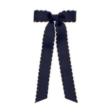 Wee Ones Girls Grosgrain Bow With Streamers