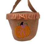 Halloween Pumpkin Ruffle Treat Tote