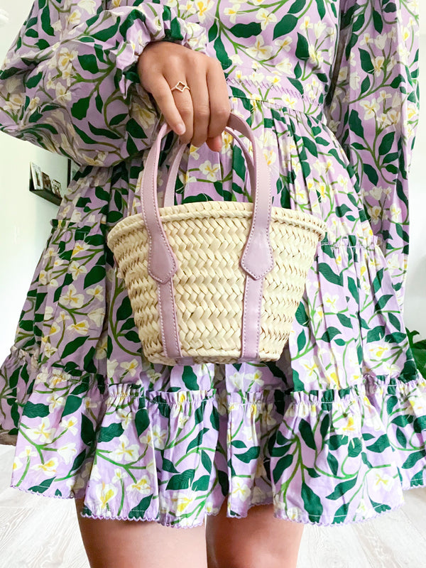 The Abby Straw & Leather Tote
