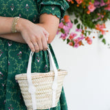 The Abby Straw & Leather Tote