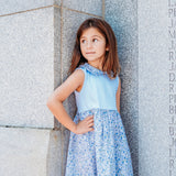 Olivia Blue Floral Pima Dress