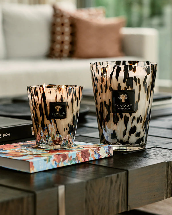 SCENTED CANDLE PEARLS BLACK 