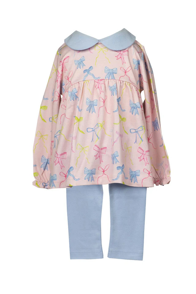 Ribbon Party Legging Tunic Set