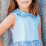 Olivia Blue Floral Pima Dress