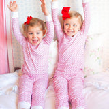 Rosie Pink Sailor Hearts Two Piece Kids Pajamas