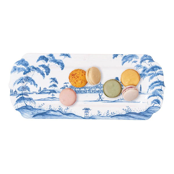 Juliska Country Estate Deft Blue Hostess Tray Garden Party 15”