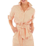 Wash & Wear Breezy Blouson Dress - Stripe