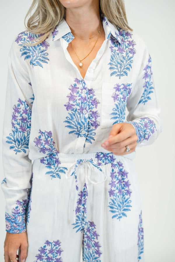 Victoria Dunn Millie Blouse Amethyst