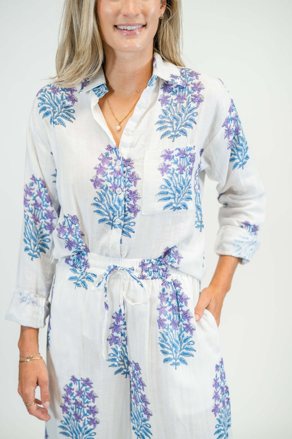 Victoria Dunn Millie Blouse Amethyst