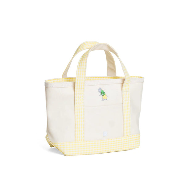 ERNIE Coated Canvas With Buttercup Trim Mini Tote
