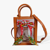 Mini Calista Clear Dot the i Ohio State Twilly- Brown Camel