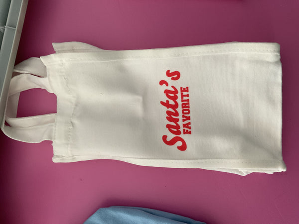 Holiday Santa's Favorite Wine Bag