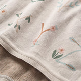 Wheat Alphabet Knit Baby Blanket