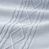 Nautical Cotton Cable Knit Blanket