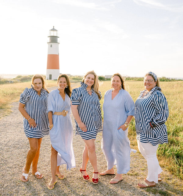 Long Sleeve Elephant Dress Navy by Kate Leigh
