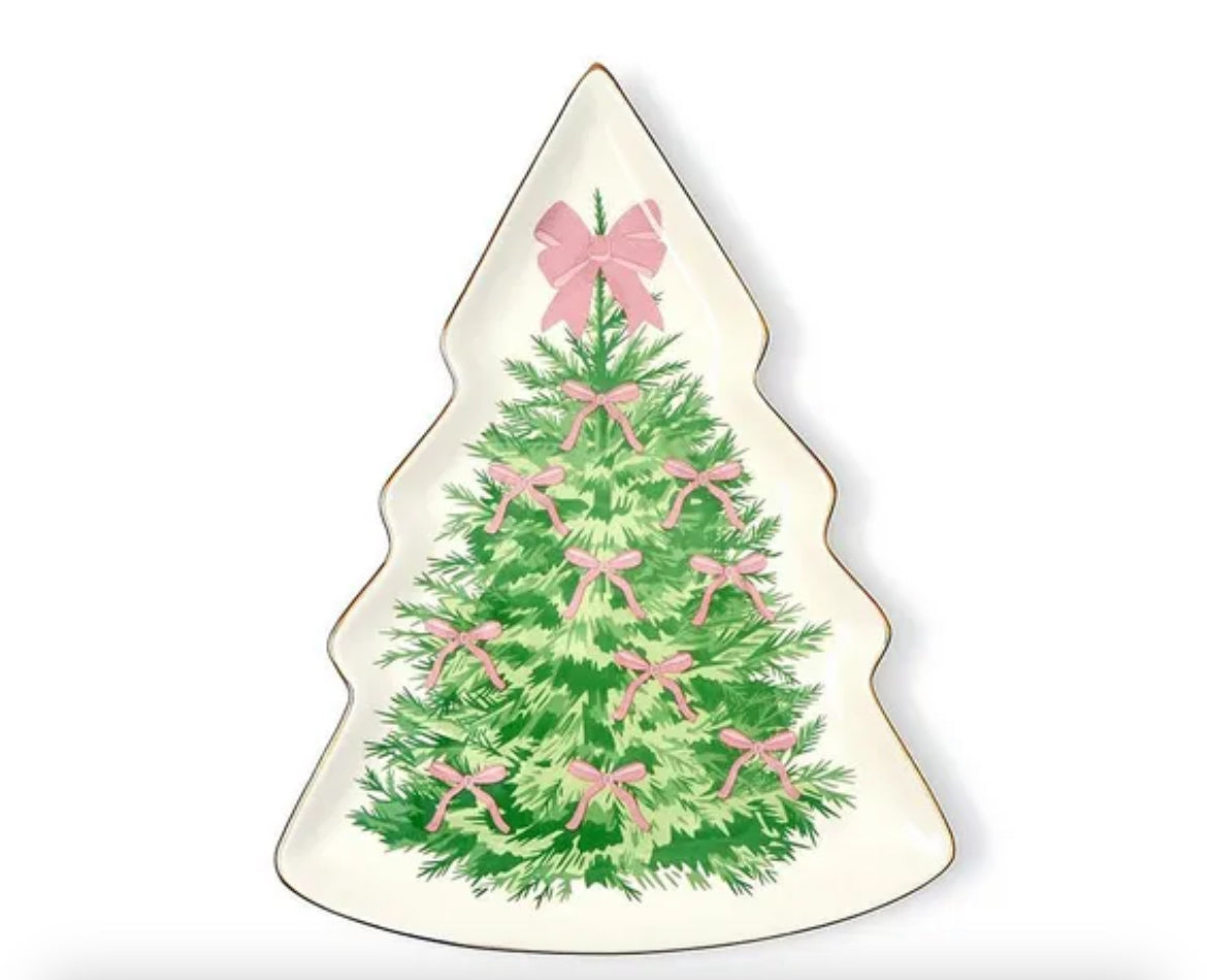 Holiday Bowtiful Tree Christmas Plate