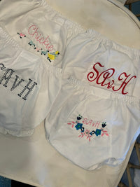 Bloomer Diaper Covers - Customized embroidery