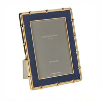 Navy & Gold Bamboo Enamel Photo Frame 5x7