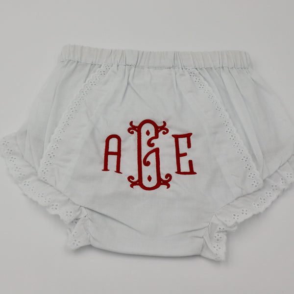 Bloomer Diaper Covers - Customized embroidery
