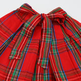 Maddie & Connor Girl's Red Tartan Plaid Skirt