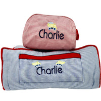 Seersucker Nap Mat Roll Ups