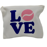 Flat Zip Pouch Tennis  Love
