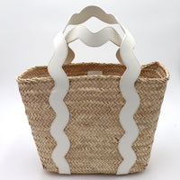 The Ridgely Straw and Leather Tote