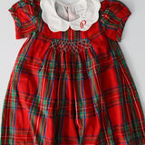 Maddie & Connor Girls' Red Tartan Dress